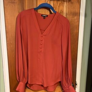 Express Burnt Orange Blouse